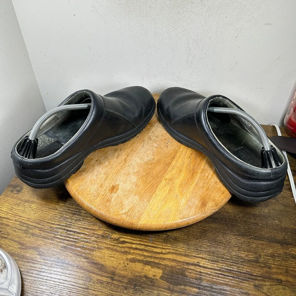 Dansko wil Mens Black Leather Clogs Size 46 12.5